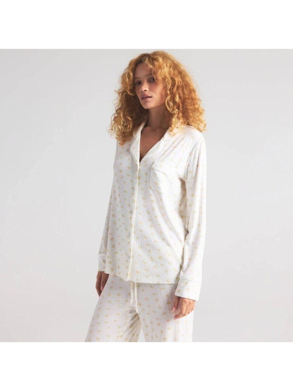 NEW SKIMS Soft Lounge Rib 2-Piece Sleep Set, Marble Garden, Women Size Large - Picture 3 of 16